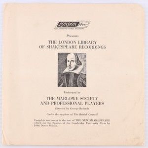 London Library of Shakespeare Recordings Macbeth Hamlet 33 rpm 7" Record DJX-13